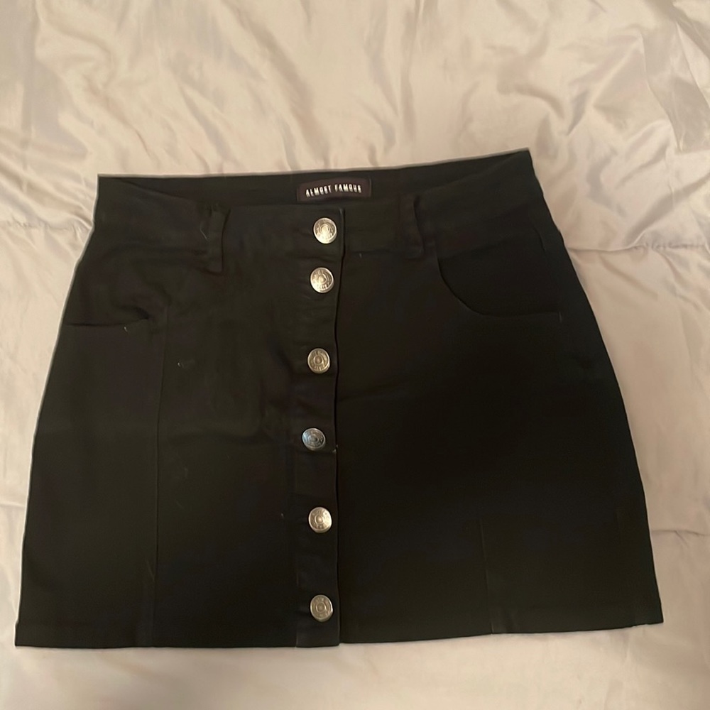 Black Button Up Skirt